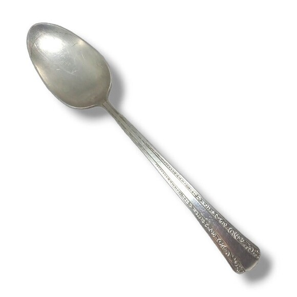 International Silver-Rogers DeLuxe Plate Gracious Tablespoon Serving Spoon-Vtg - Picture 1 of 5
